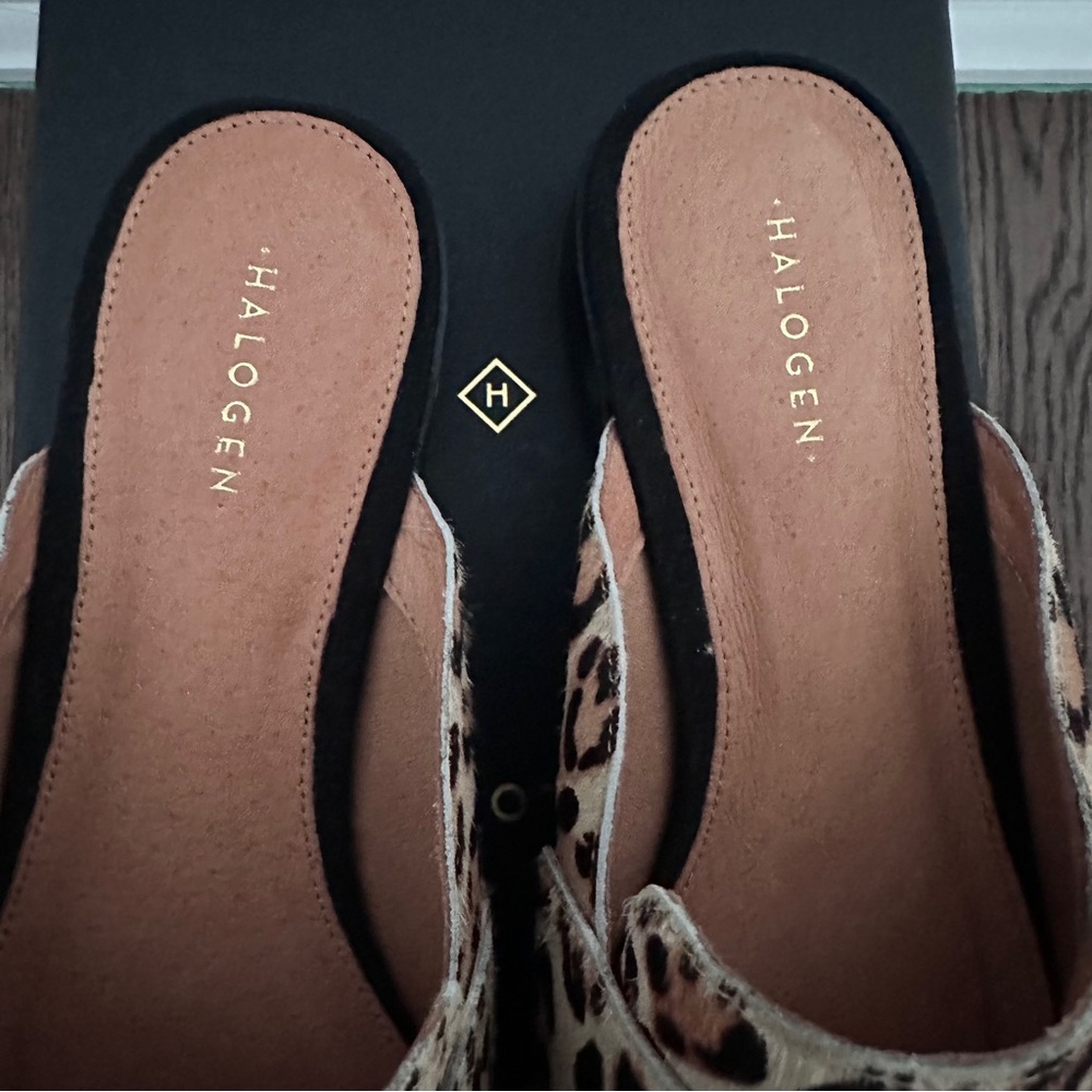 Halogen Ladies Leopard Print Slide Loafers - Picture 6 of 9